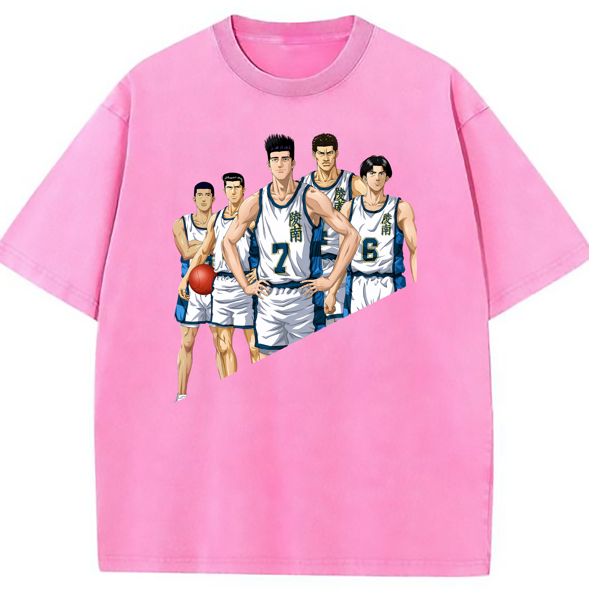 （画像用） SLAM DUNK／スラムダンク 綿100% ヴィンテージ風 半袖Tシャツ（フロントプリント）